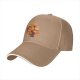 Black Baseball Cap with Anime Character Sunset Graphic