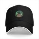 Black baseball cap with Attack on Titan anime graphic print