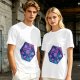 Olive T-Shirt With Galaxy D20 Dice Graphic