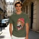 Olive T-Shirt With Ramen Skull Graphic Print