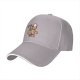 Black Baseball Cap With Cute Dog Chef Cooking Waffles Design