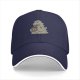 Black baseball cap with Godzilla eating ramen graphic