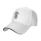 Black Baseball Cap With Kodama Forest Spirit Graphic Print