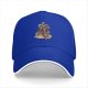 Black Baseball Cap with Fantasy Warrior and Companion Art Print