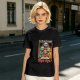 Olive t-shirt with creepy Teletubbies 'Always Say Bye-bye' print