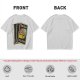 Olive T-Shirt with Retro Uno Wild Draw Four Card Graphic