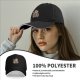 Black Baseball Cap With Whimsical Floating Island Art Print