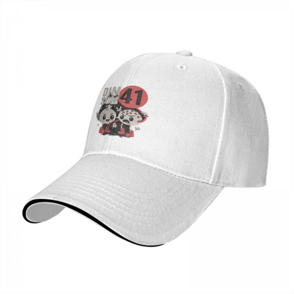 Black baseball cap with Dim Sum 41 cartoon dumpling characters