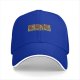 Black baseball cap with three panel monkey character print