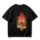 Olive T-Shirt Featuring Calcifer The Fire Demon Artwork