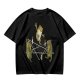 Olive T-Shirt With Frog Pentagram Ritual Graphic Print