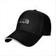 Black Baseball Cap With Studio Ghibli Character Silhouette Print