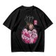 Olive T-Shirt With Cute Kirby Candy Bag Graphic