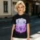 Olive T-shirt with Luffy Gear 5 Sun God Nika Anime Graphic Print
