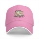 Black Baseball Cap With Coffee Themed Less Drama Print