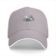 Black baseball cap with wizard pizza graphic print