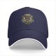Black Baseball Cap With Pirate Skull Straw Hat Captain Art Print