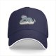 Black baseball cap with sleeping koala and 'nap' graphic