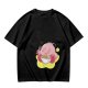 Olive T-shirt Featuring Kirby Eating Ramen on a Warp Star