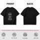 Olive green coffee graphic t-shirt with 'First drink the coffee then things will done' text