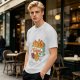 Olive T-Shirt With Cartoon Chicken Nuggets Box Print