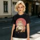Olive Green T-Shirt With Bulldog Frog Hybrid Graphic Print