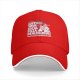 Black Baseball Cap With Support Your Local Pizza Dealer Print