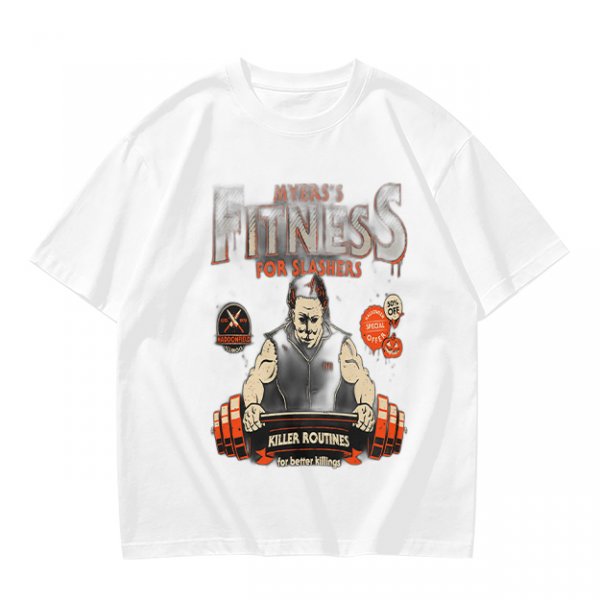 Myers Fitness For Slashers Horror Themed Graphic T-Shirt