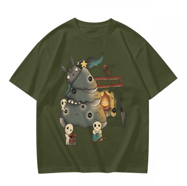 Studio Ghibli Fantasy Creature Graphic T-Shirt Design