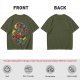 Gaming Character Grill Graphic Olive T-Shirt