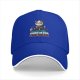 Black baseball cap with panda graphic and 'Sleep is for the dead' text