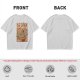 Olive T-shirt with Vintage Yokai Ramen Bowl Graphic Print