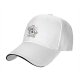 Black Baseball Cap With Cute Smiling White Cat Graphic