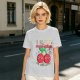 Olive Graphic T-Shirt With I HATE mood swings Cherry Print
