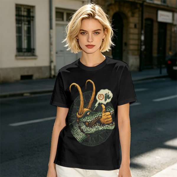 Alligator Loki Thumbs Up Graphic Tee