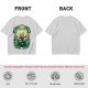 Olive Green T-Shirt With Fantasy Warrior Graphic Print