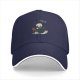 Black Baseball Cap With Cute Grim Reaper Coffee Graphic
