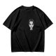 Oversized Olive T-Shirt With Wednesday Addams Portrait Print