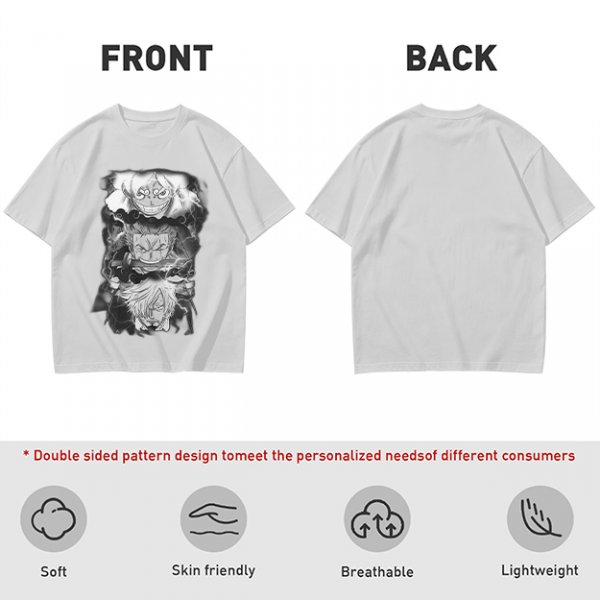 One Piece Straw Hat Crew Monochrome Graphic T-Shirt