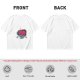 Olive T-Shirt With Swirled Heart Fruit Graphic Print