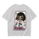 Olive green graphic t-shirt with Powerpuff-style character and 'I Want To Break Free' text