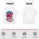 Olive T-shirt with Cherry Surf Cupcake Beach Graphic Print
