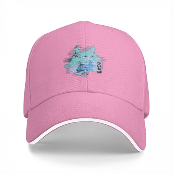 Black Baseball Cap With Watercolor Forest Spirit Art Print