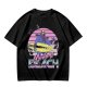 Welcome to Myahmi Beach Skeletor Surf Graphic T-Shirt