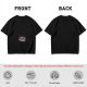 Olive Green Crewneck T-Shirt With Small Graphic Print