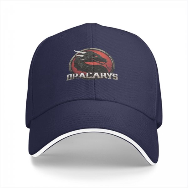 Black baseball cap with Dracarys dragon logo design