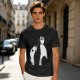 Olive T-Shirt With Panda Balancing Ramen Bowl Print