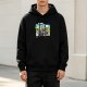Super Movie Kart Racing Graphic Black Hoodie