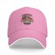 Black baseball cap with 'In Pizza We Crust' graphic print