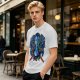 Olive T-Shirt with Na'vi Character and Pandora Creatures Artwork